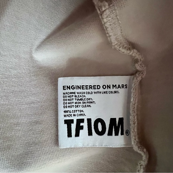 TFIOM® Mars Pegasus Tee, Cool Grey, Embroidered Design, Crewneck Size XL - Picture 4 of 5